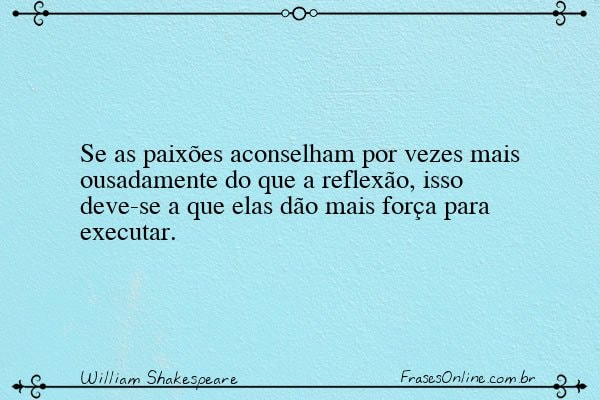 Frase de William Shakespeare