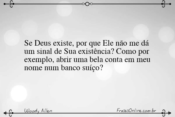 Frase de Woody Allen