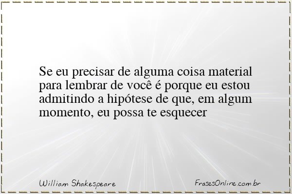 Frase de William Shakespeare