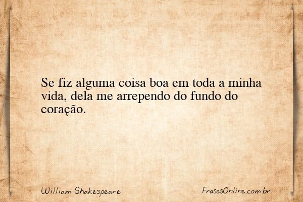 Frase de William Shakespeare