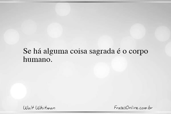 Frase de Walt Whitman