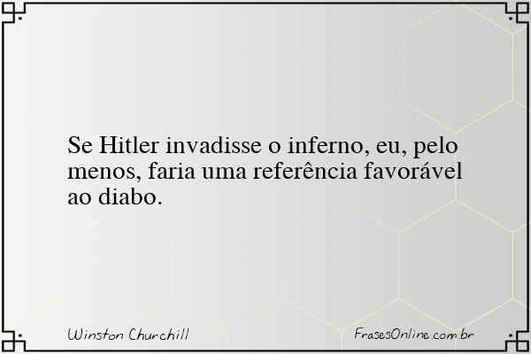 Frase de Winston Churchill