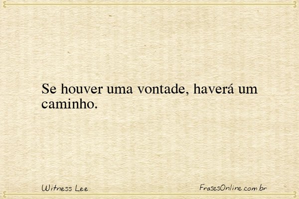 Frase de Witness Lee