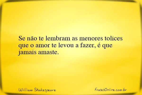 Frase de William Shakespeare