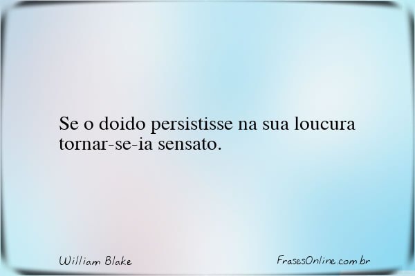 Frase de William Blake