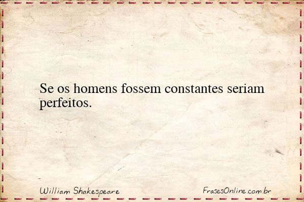 Frase de William Shakespeare