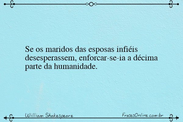 Frase de William Shakespeare