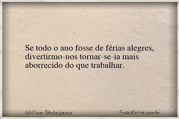 Frase de William Shakespeare
