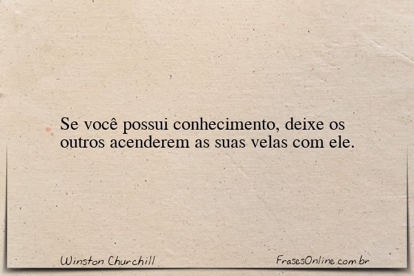 Frase de Winston Churchill