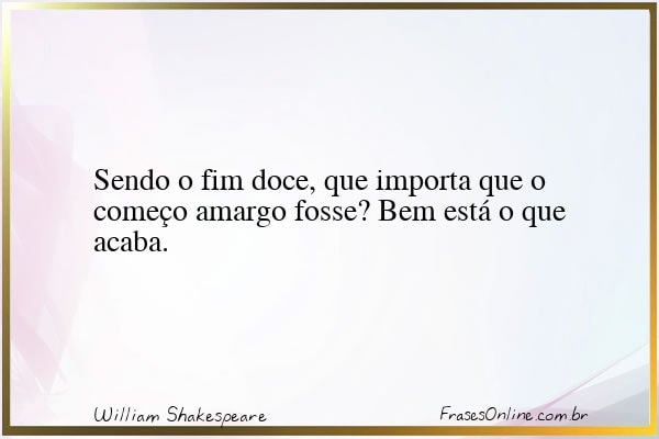 Frase de William Shakespeare