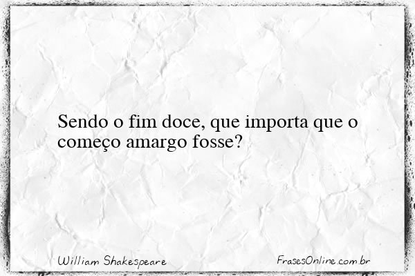 Frase de William Shakespeare