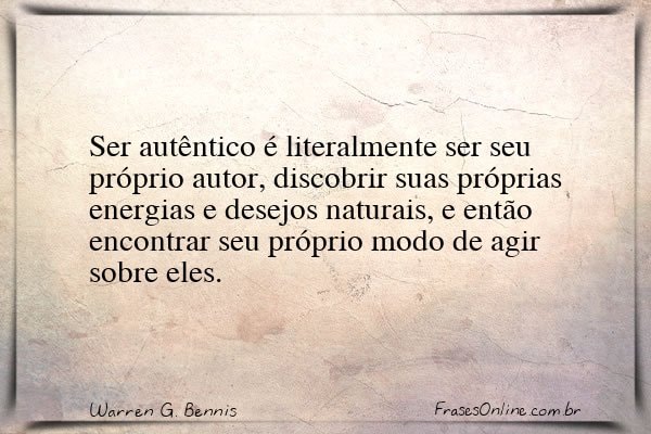 Frase de Warren G. Bennis