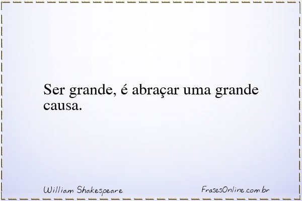 Frase de William Shakespeare