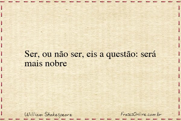Frase de William Shakespeare