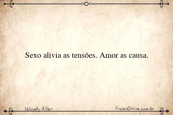 Frase de Woody Allen