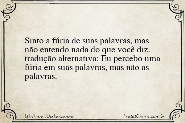 Frase de William Shakespeare