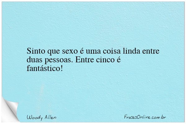 Frase de Woody Allen