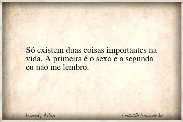 Frase de Woody Allen