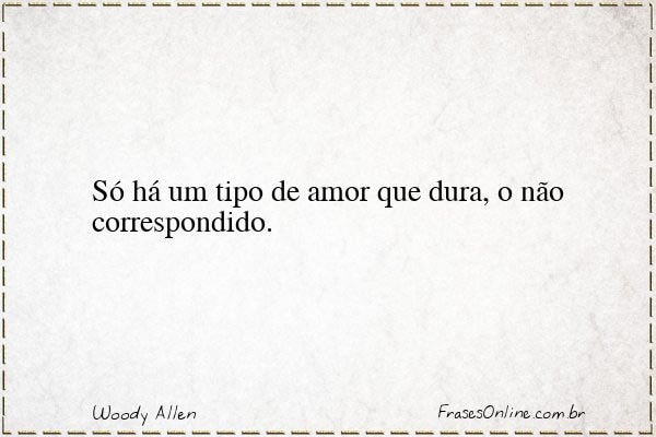 Frase de Woody Allen