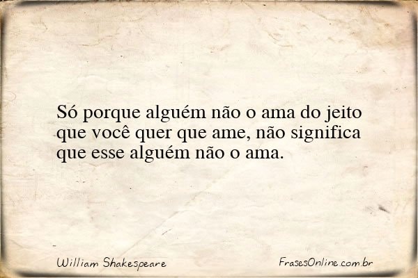 Frase de William Shakespeare