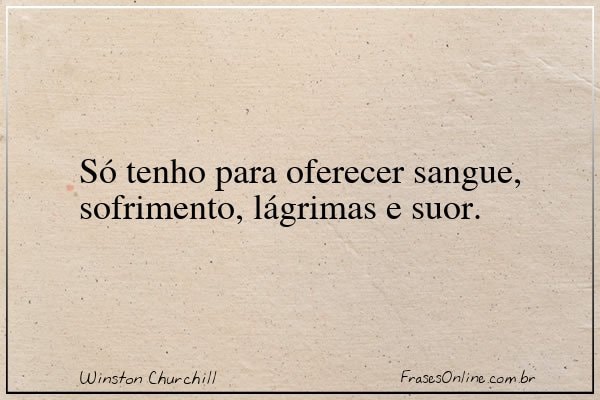 Frase de Winston Churchill
