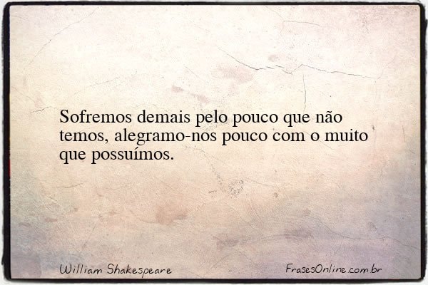 Frase de William Shakespeare