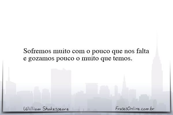 Frase de William Shakespeare