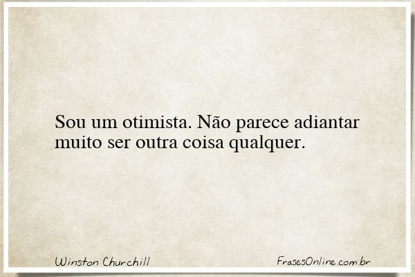 Frase de Winston Churchill
