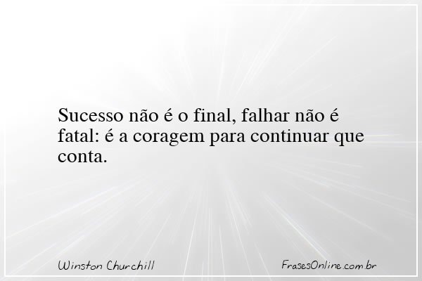 Frase de Winston Churchill