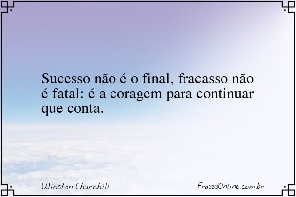 Frase de Winston Churchill