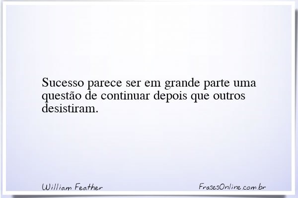 Frase de William Feather