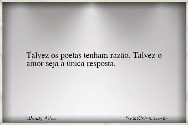 Frase de Woody Allen