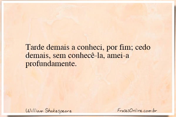 Frase de William Shakespeare