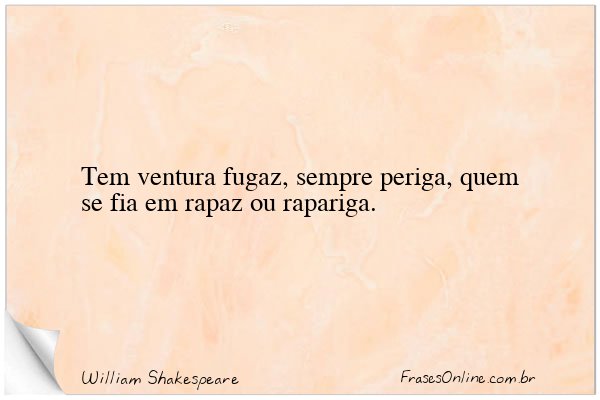 Frase de William Shakespeare