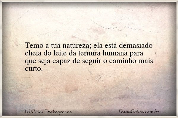 Frase de William Shakespeare