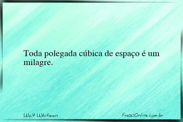 Frase de Walt Whitman