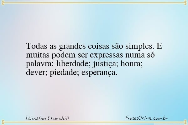 Frase de Winston Churchill