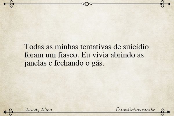 Frase de Woody Allen