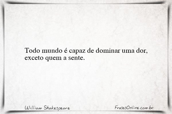 Frase de William Shakespeare