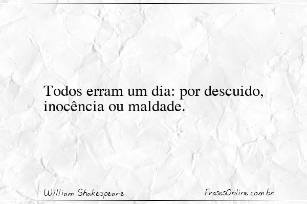 Frase de William Shakespeare