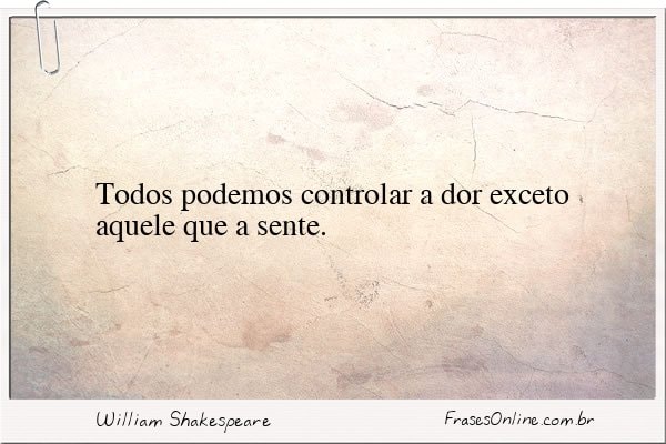 Frase de William Shakespeare