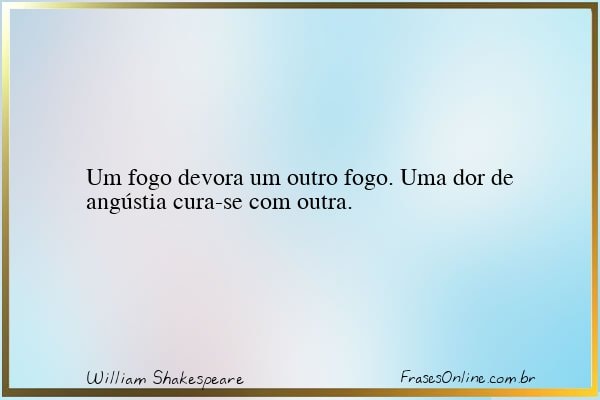 Frase de William Shakespeare