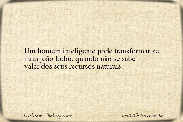 Frase de William Shakespeare