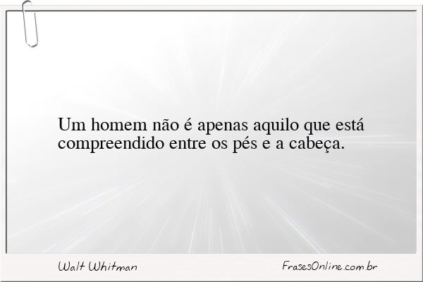 Frase de Walt Whitman
