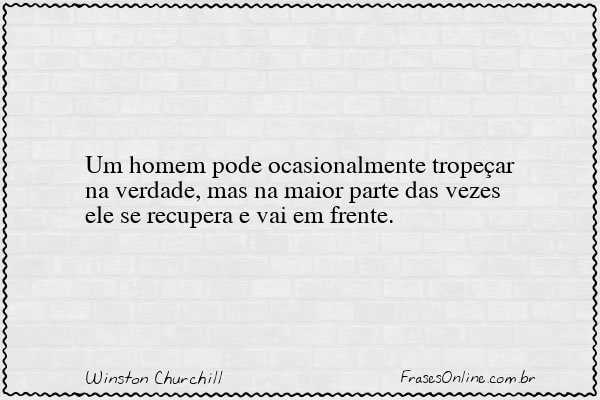 Frase de Winston Churchill