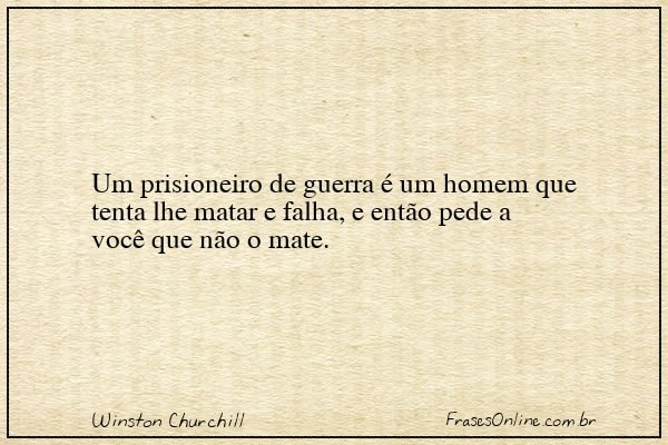 Frase de Winston Churchill