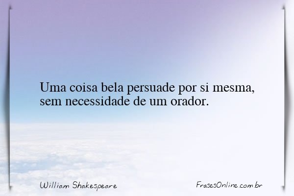 Frase de William Shakespeare