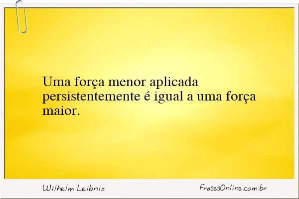 Frase de Wilhelm Leibniz