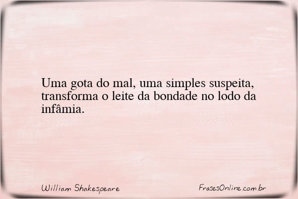 Frase de William Shakespeare