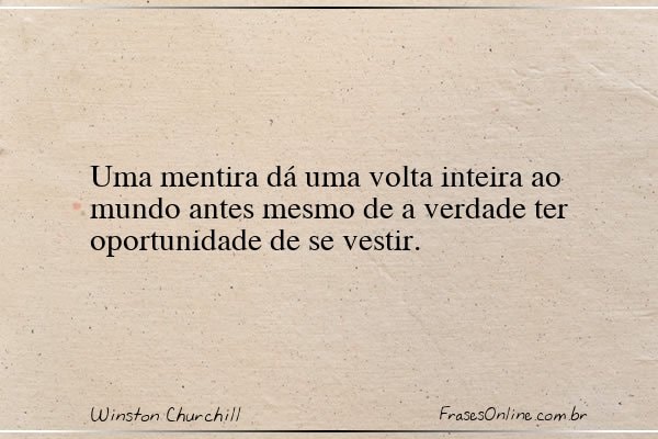 Frase de Winston Churchill